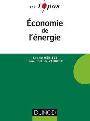 cover image of Economie de l'énergie